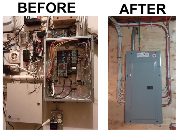calgary-electrician-panel-before-after